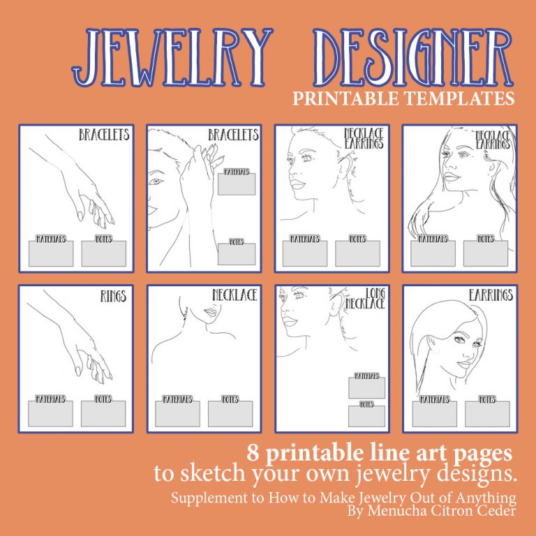 Jewelry Designer Printables