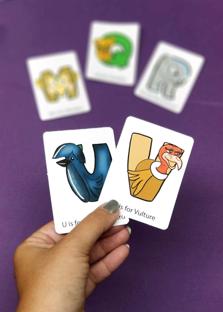 PRINTABLE Alphabet Animal Old Maid Card Game