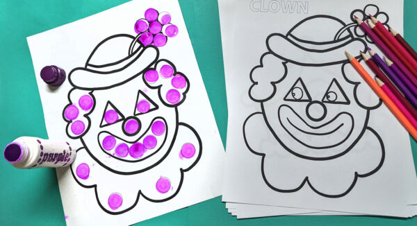 8 PURIM Coloring and Do a Dot Sheets - Image 5