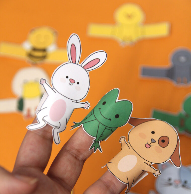 10 Pets & Friends Animal Finger Puppets
