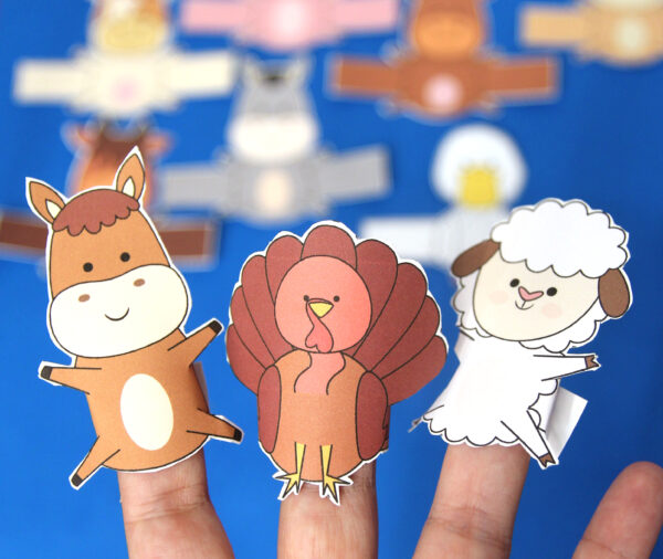 10 Farm Animal Finger Puppets