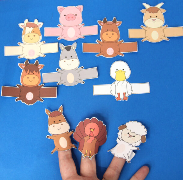 10 Farm Animal Finger Puppets - Image 8