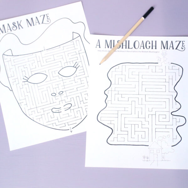 Purim Mazes - Printable Fun Pages & Activities - Image 16