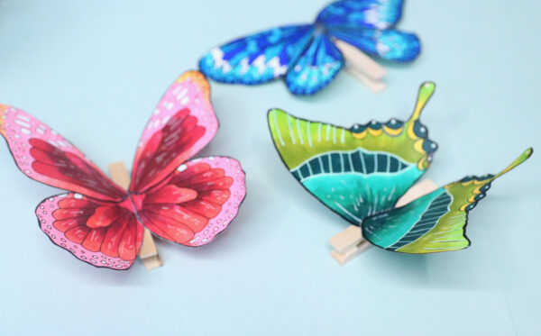 Butterfly Wings Templates | Paper Butterfly Clothespin Craft - Image 13
