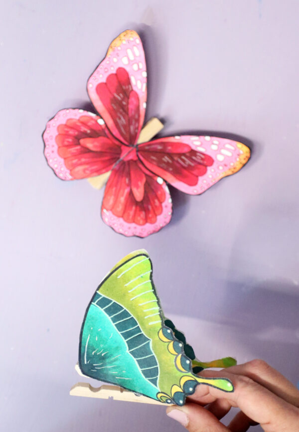 Butterfly Wings Templates | Paper Butterfly Clothespin Craft - Image 15