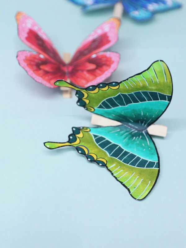 Butterfly Wings Templates | Paper Butterfly Clothespin Craft - Image 11