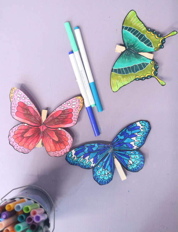 Butterfly Wings Templates | Paper Butterfly Clothespin Craft - Image 6