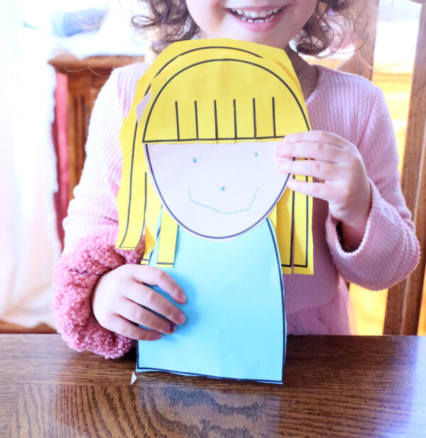 Hairstyle Cutting Craft and Scissors Skills Self Portrait Activity - Image 8