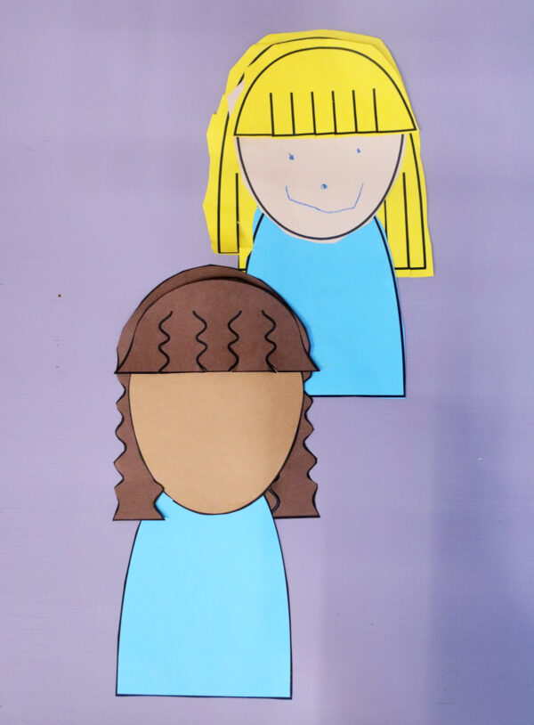 Hairstyle Cutting Craft and Scissors Skills Self Portrait Activity - Image 9