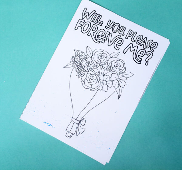 I'm Sorry Cards for Kids | Color & Craft Apology Cards for Rosh Hashanah, Yom Kippur - Image 8