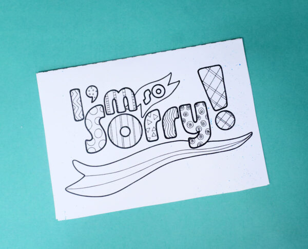 I'm Sorry Cards for Kids | Color & Craft Apology Cards for Rosh Hashanah, Yom Kippur - Image 7