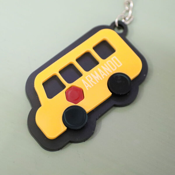 Layered School Bus SVG | Acrylic Keychain Laser Cut File | Cricut Cut Files - Image 8