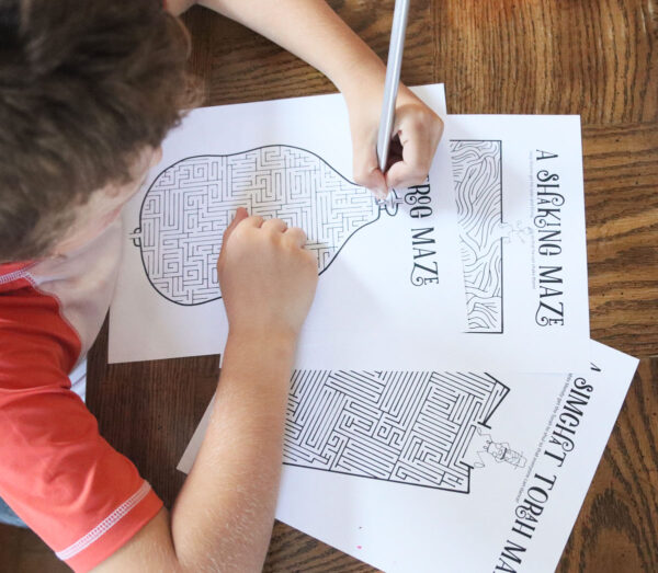 Sukkot Mazes | Printable High Holidays Fun Pages - Image 13