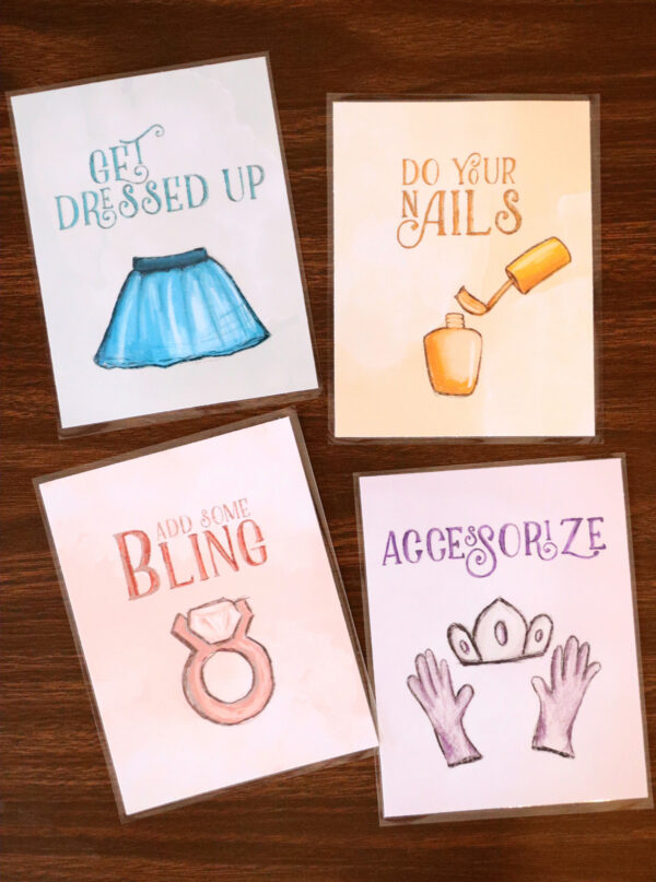 Dress Up Station Signs | Princess Dress Up Birthday Party Decor - Image 9