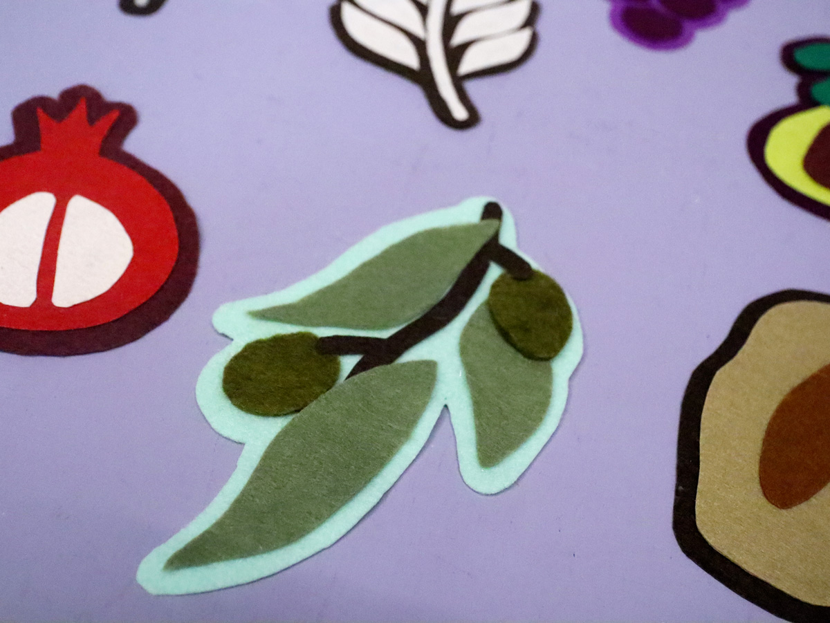 Felt Shivat Haminim 7 Species of Israel Craft Template - SVG & PDF - Image 10