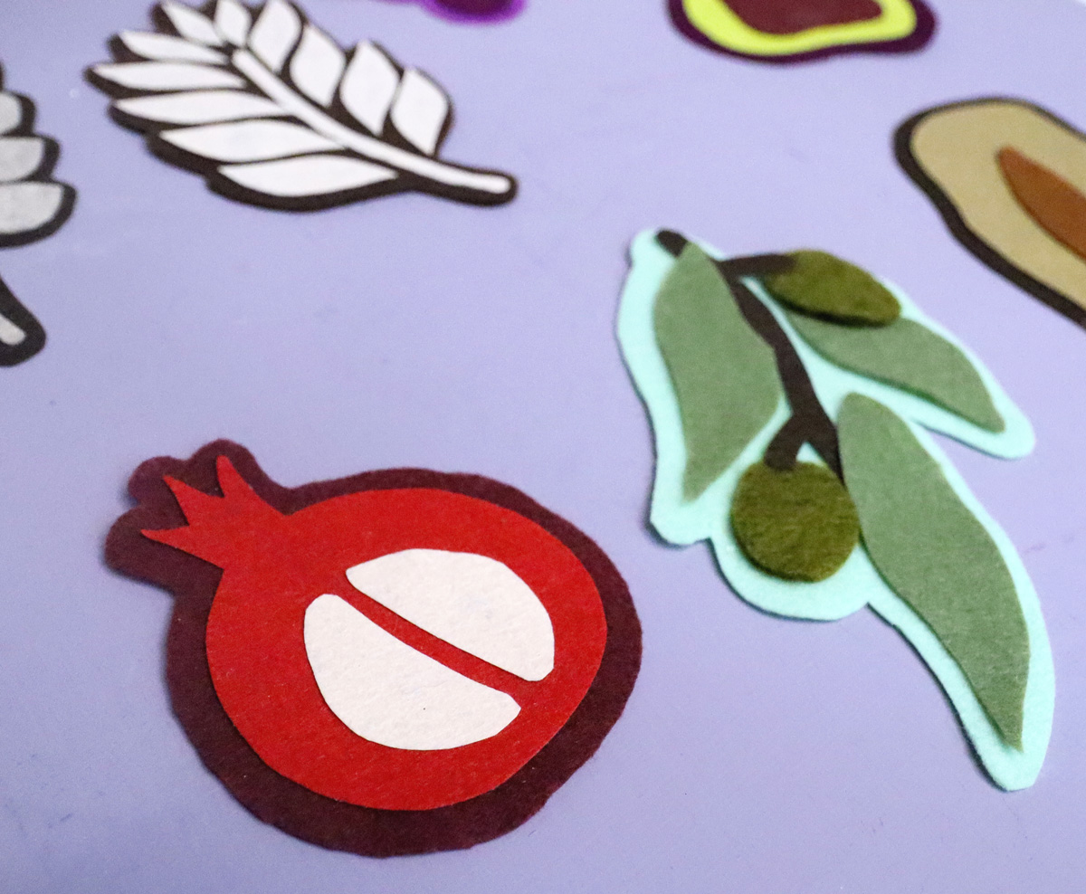 Felt Shivat Haminim 7 Species of Israel Craft Template - SVG & PDF - Image 13