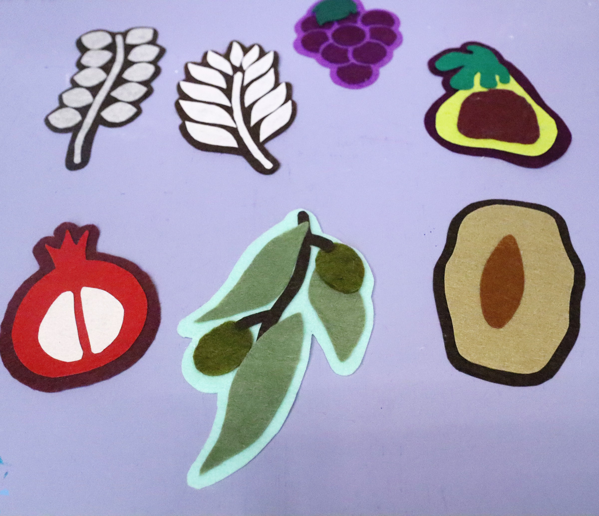 Felt Shivat Haminim 7 Species of Israel Craft Template - SVG & PDF - Image 14