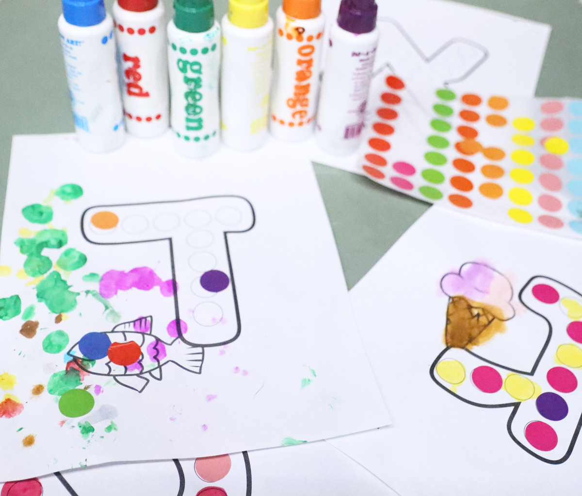 Aleph Bet Do a Dot Sheets - Hebrew School Coloring Pages and Activities - Image 12