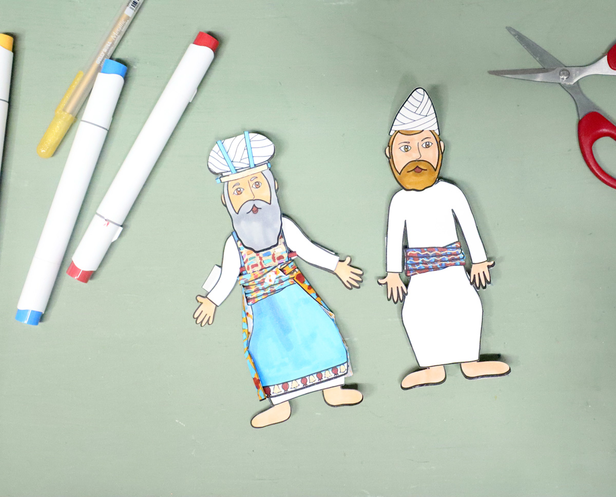 Priestly Garments Paper Dolls | High Priest and Common Priest (Kohen Gadol, Hedyot) Layered Clothing for Parshat Tetzaveh - Image 13