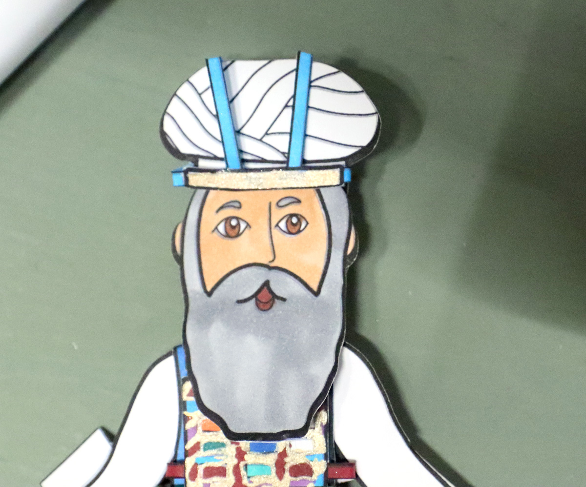 Priestly Garments Paper Dolls | High Priest and Common Priest (Kohen Gadol, Hedyot) Layered Clothing for Parshat Tetzaveh - Image 17