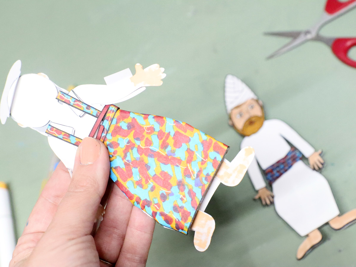 Priestly Garments Paper Dolls | High Priest and Common Priest (Kohen Gadol, Hedyot) Layered Clothing for Parshat Tetzaveh - Image 19