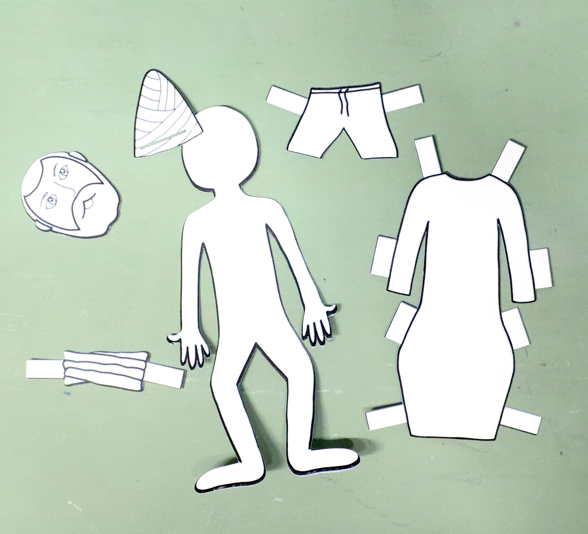 Priestly Garments Paper Dolls | High Priest and Common Priest (Kohen Gadol, Hedyot) Layered Clothing for Parshat Tetzaveh - Image 4